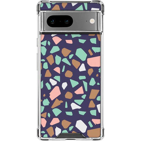 Midnight Terrazzo Google Pixel 8a Clear Case